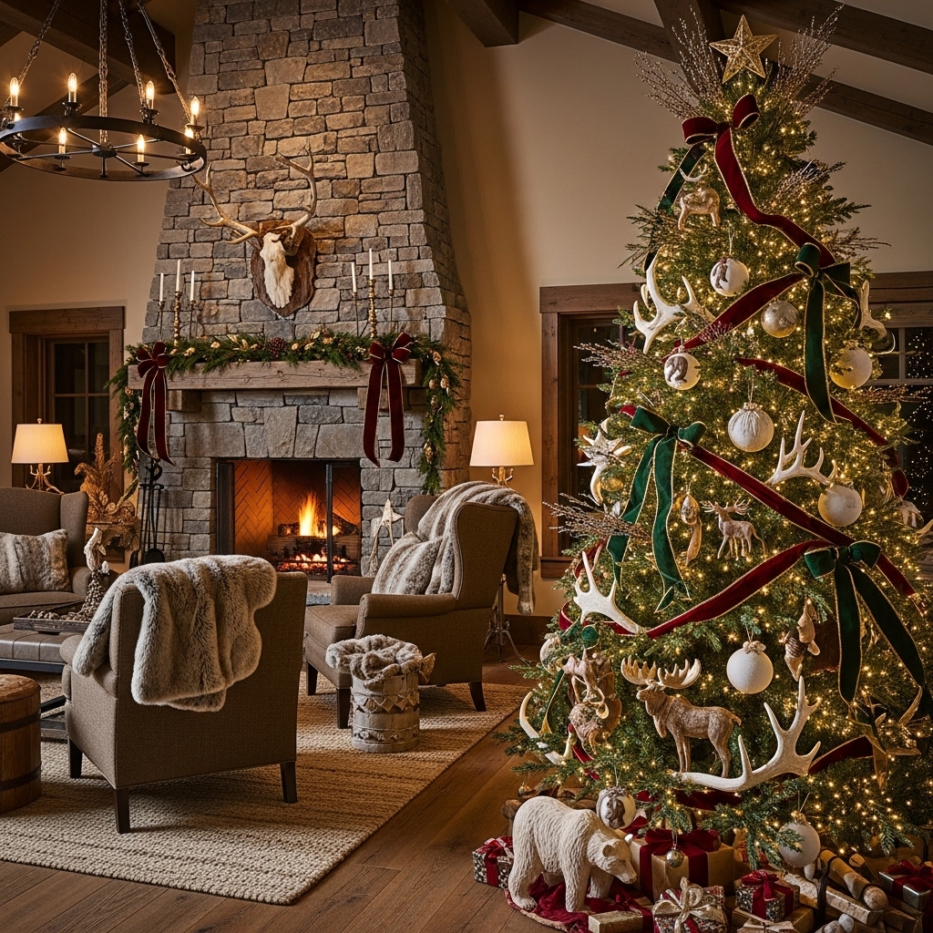 60 Ralph Lauren Christmas Decor Ideas for a Luxe Lodge Vibe